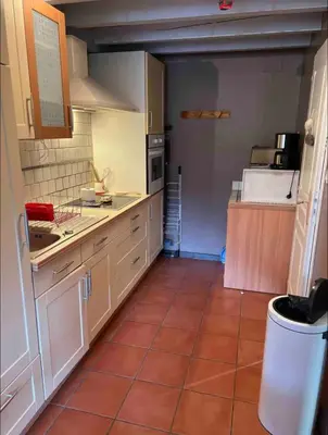 Cuisine ou kitchenette dans l'établissement Chalet duplex avec terrasse entièrement équipé60m2