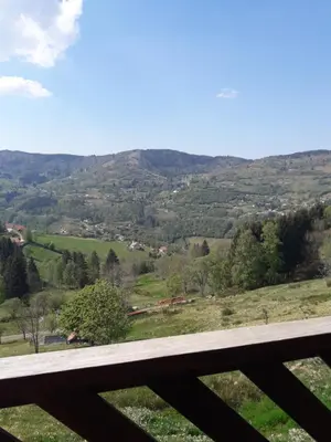 Paysage naturel près de le chalet