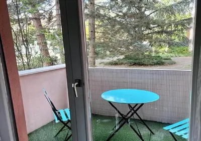 Balcon ou terrasse dans l'établissement Welcome Appart Colmar
