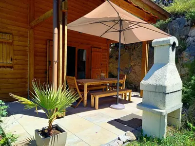 Jardin de l'établissement Chalet Typique Vosgien 