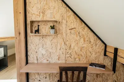 Cuisine ou kitchenette dans l'établissement Gîte de charme refait à neuf, à Rimbach en Alsace.