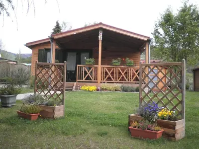 Jardin de l'établissement Chalet Confort Aloya