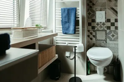 Salle de bains dans l'établissement La DOLCE Villetta - appartement de Standing