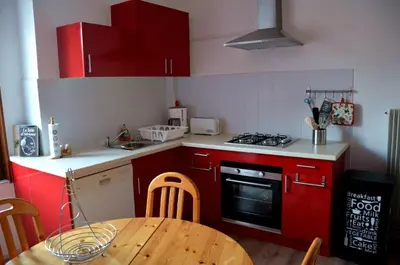 Cuisine ou kitchenette dans l'établissement Chez Laurence et Claude - Vallée de Munster