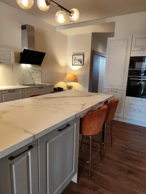 Cuisine ou kitchenette dans l'établissement Castel de Satoya