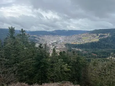 Paysage naturel près de le chalet