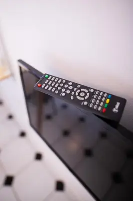 Télévision ou salle de divertissement dans l'établissement Charmant Studio au coeur de Jaurès