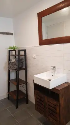 Salle de bains dans l'établissement Savannah