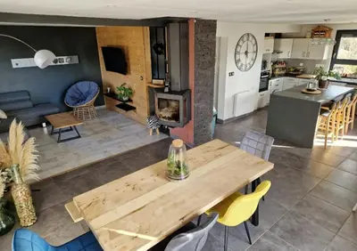 Coin salon dans l'établissement Le haut du parc