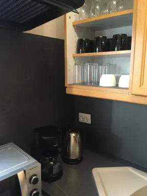Cuisine ou kitchenette dans l'établissement Le gite 2 - Le Château du Spesbourg