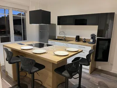 Cuisine ou kitchenette dans l'établissement Le 33