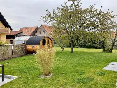 Jardin de l'établissement Gite Au sauna de l’Aubach