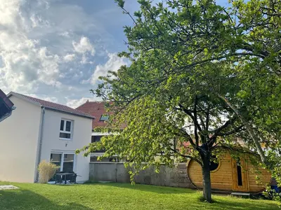 Jardin de l'établissement Gite Au sauna de l’Aubach
