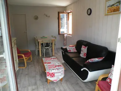 Coin salon dans l'établissement Appartement a la montagne ,vue sur les pistes