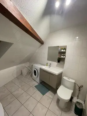 Salle de bains dans l'établissement Colmar charmant logement