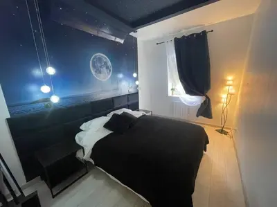 Un ou plusieurs lits dans un hébergement de l'établissement Esprit BALI ....LOVE SPA, Sauna de luxe à Mulhouse
