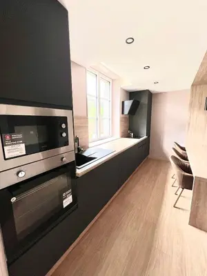 Cuisine ou kitchenette dans l'établissement Ma Montagne Chic 3