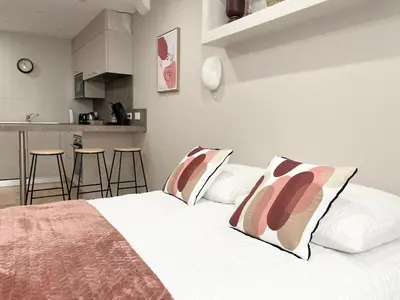 Cuisine ou kitchenette dans l'établissement Le Schongauer