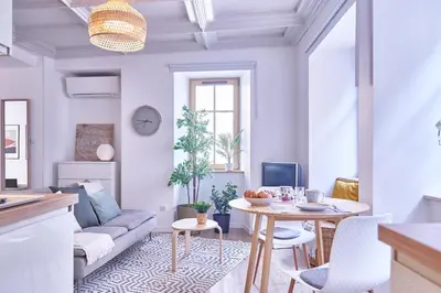 Coin salon dans l'établissement Gîte des Victoires