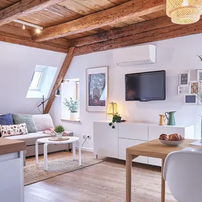Télévision ou salle de divertissement dans l'établissement Gîte des Victoires
