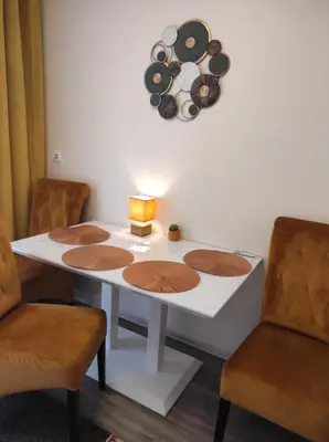 Coin salon dans l'établissement Appartements F3 Design Colmar+parking free