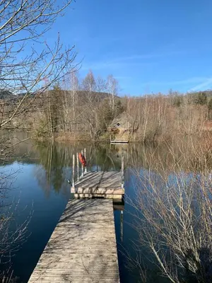 Paysage naturel près de le camping