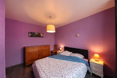 Un ou plusieurs lits dans un hébergement de l'établissement Appartement Rue du lac