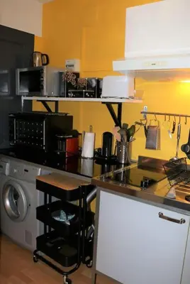 Cuisine ou kitchenette dans l'établissement Marco Polo
