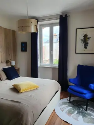 Un ou plusieurs lits dans un hébergement de l'établissement villa l'Ambroisine