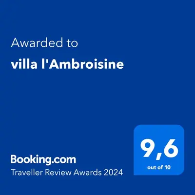 Certificat, récompense, panneau ou autre document affiché dans l'établissement villa l'Ambroisine