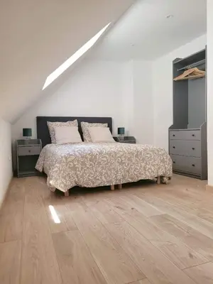Un ou plusieurs lits dans un hébergement de l'établissement Gîte Emeraude