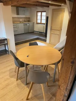 Cuisine ou kitchenette dans l'établissement Gîte Elisa et léna