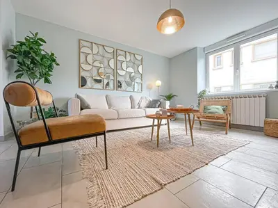 Coin salon dans l'établissement Chez Minouche