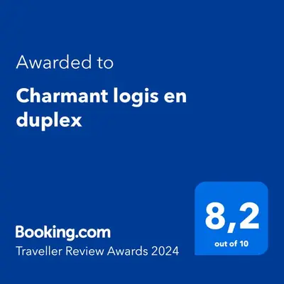 Certificat, récompense, panneau ou autre document affiché dans l'établissement Charmant logis en duplex
