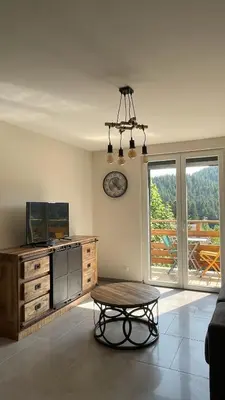Télévision ou salle de divertissement dans l'établissement Le Pic Noir