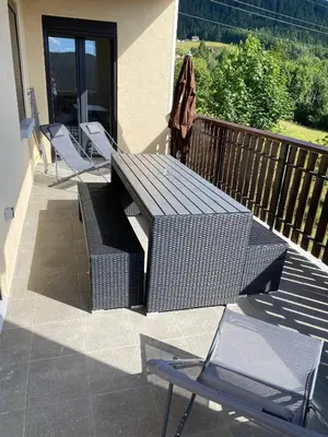 Balcon ou terrasse dans l'établissement Appartement Le Grand Duc