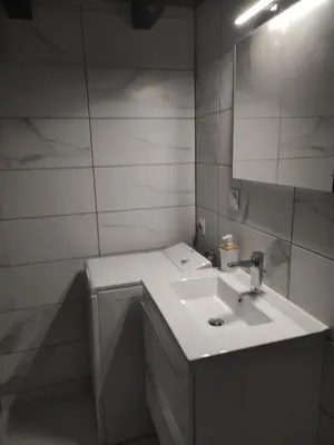 Salle de bains dans l'établissement Gîte du Mont