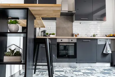 Cuisine ou kitchenette dans l'établissement Gite Chez Lucile