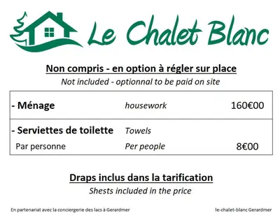 Plan de l'établissement LE CHALET BLANC - JACUZZI / PISCINE / SAUNA