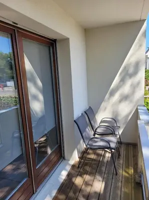 Balcon ou terrasse dans l'établissement Le Cocon du Verger