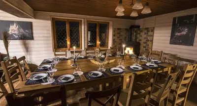 Restaurant ou autre lieu de restauration dans l'établissement La Ferme des 3 lacs