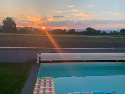 Lever ou coucher de soleil vu de le B&B/chambre d'hôtes ou à proximité