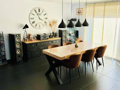 Cuisine ou kitchenette dans l'établissement B&B Chambre cosy avec petit-déjeuner inclus Parking prive & box vélo sur la Route des vins