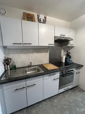 Cuisine ou kitchenette dans l'établissement Le Panorama - GÎTES MARCK
