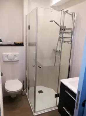 Salle de bains dans l'établissement O' Bulles du Rosenbourg