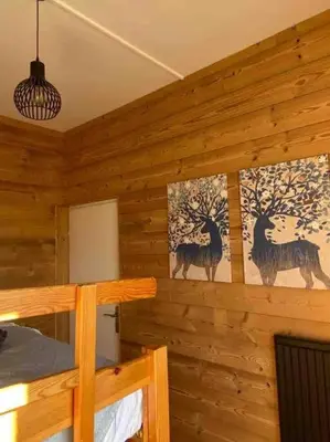 Un ou plusieurs lits dans un hébergement de l'établissement L'apparté de G, Gîte 3 étoiles de montagne cosy