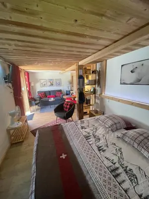 Un ou plusieurs lits dans un hébergement de l'établissement Gite de Montagne 