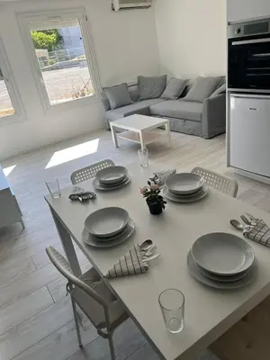 Coin salon dans l'établissement App 2 Mulhouse centre , 6 personnes