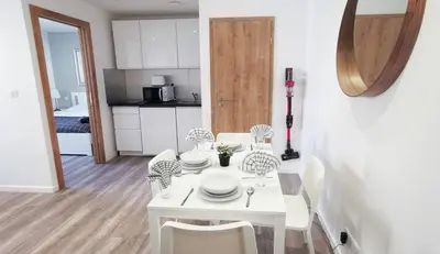 Cuisine ou kitchenette dans l'établissement App12, Mulhouse centre 4 Personnes