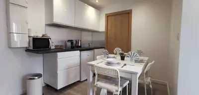 Cuisine ou kitchenette dans l'établissement App 13 Mulhouse centre , 4 personnes